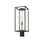 Z-Lite Dunbroch 1 Light Outdoor Post Mount Fixture, Deep Bronze + Outdoor Brass & Clear 584PHMR-DBZ-OBS - alternate 2